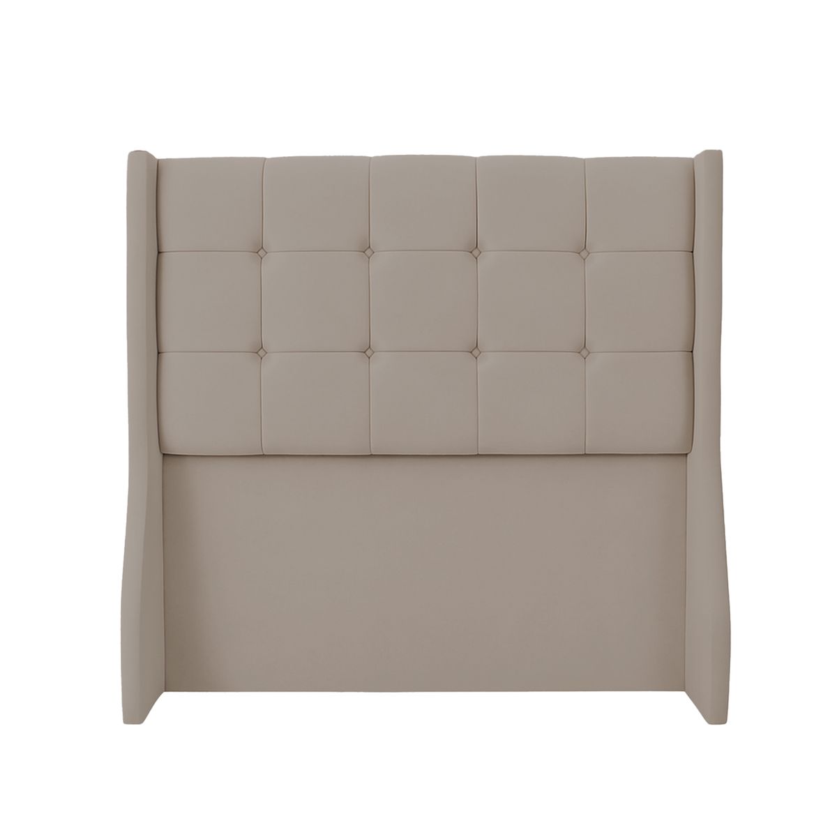 MUEBLES MACRUMO - Combo Cama tapizada Atenas - Queen-Beige oscuro+Colchón Semiortopédico