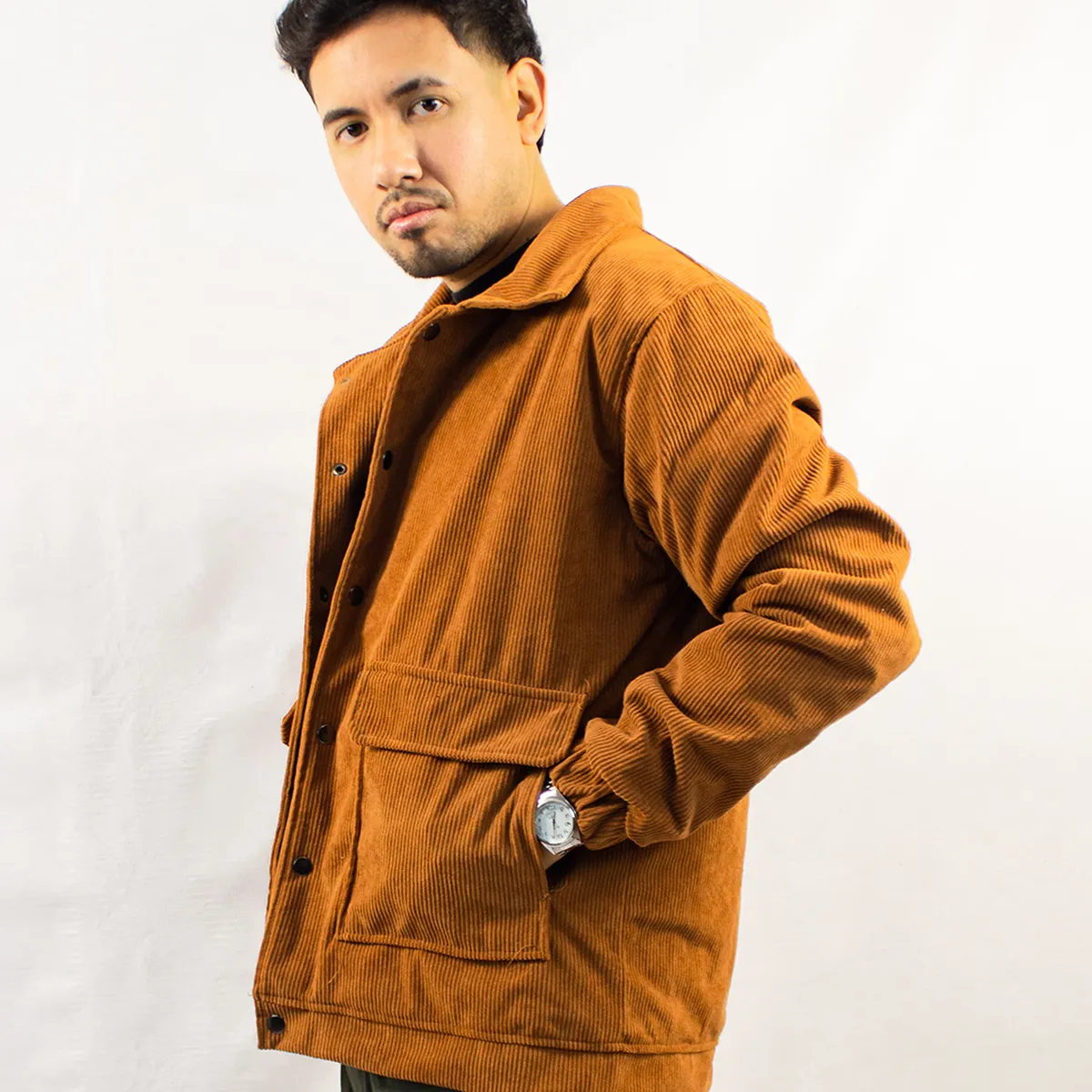 DM DEXMEN - Casaca Dexmen Corduroy Broche Camell