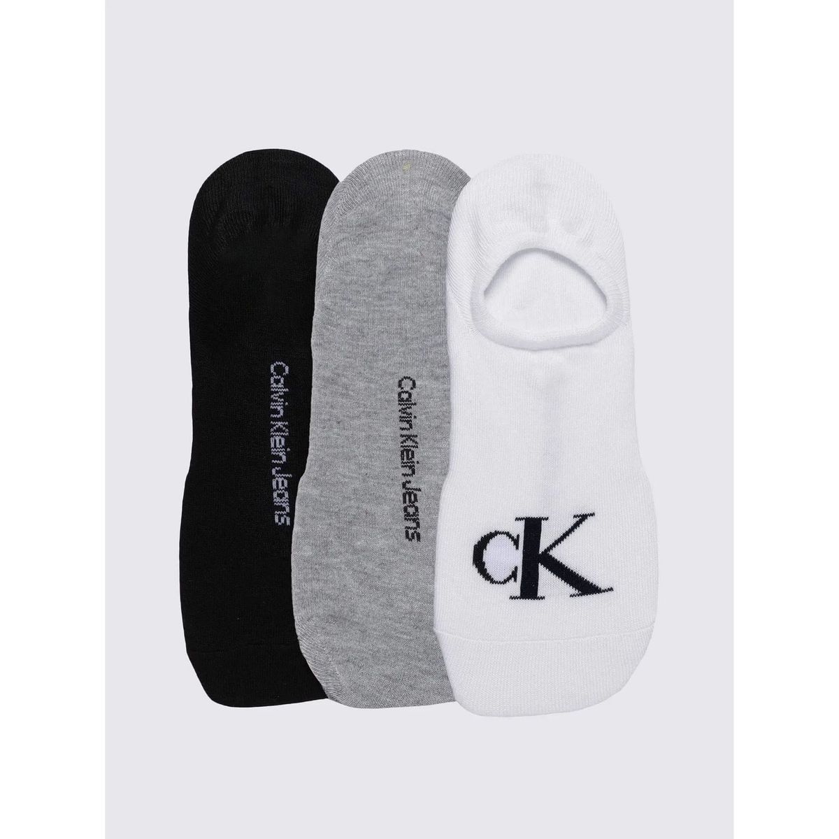 CALVIN KLEIN - 3 PACK MEDIAS MEN'S 3PK JEANS ARCHIVE LOGO L