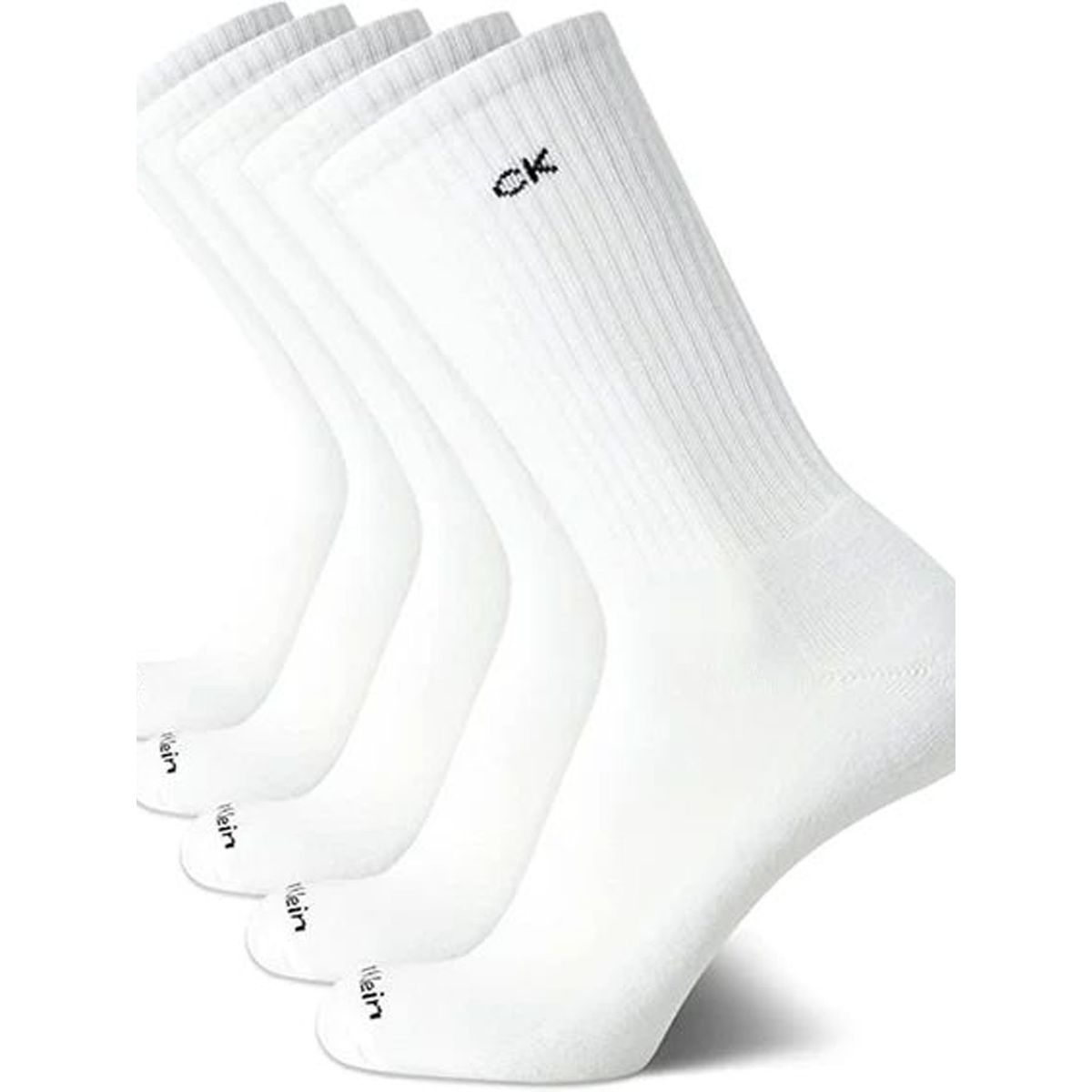CALVIN KLEIN - MEDIAS MENS 5PK 1/2 TERRY CUSHION CRE