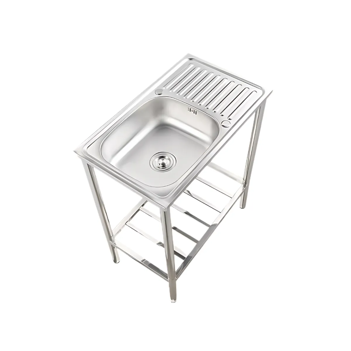 GENERICO - Lavadero de Acero Inoxidable Satinado con Escurridero