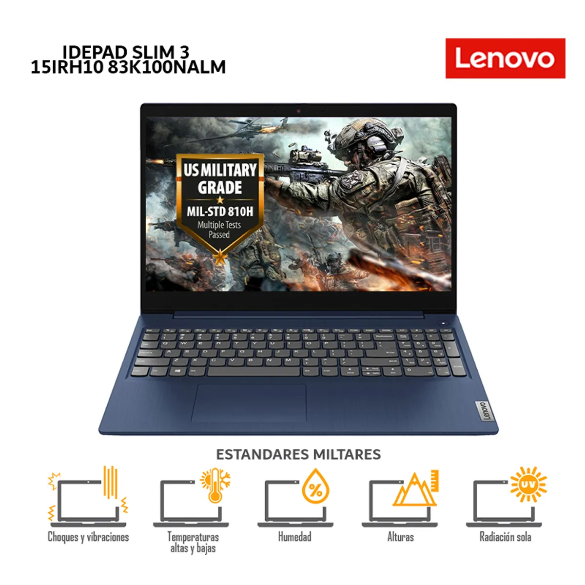LENOVO - Laptop Lenovo IdeaPad Slim 3 15IRH10, Ci7-13620H, 16Gb Ram, 1Tb SSD, 15.3" WUXGA-00NALM+Mouse Lenovo