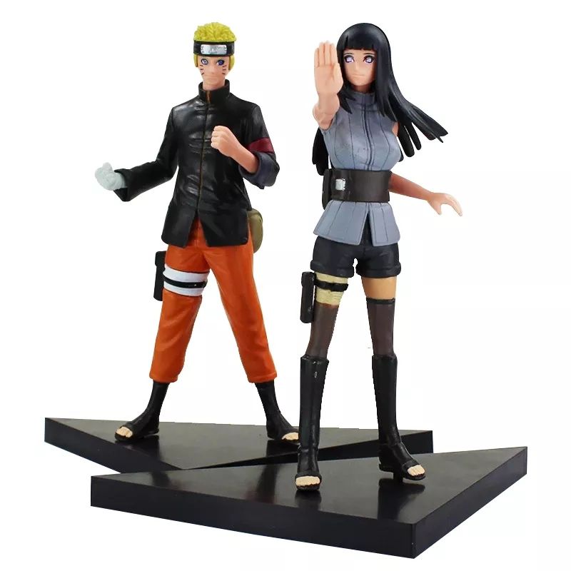GENERICO - NARUTO UZUMAKI Y HINATA HYUGA SET 2 FIGURAS