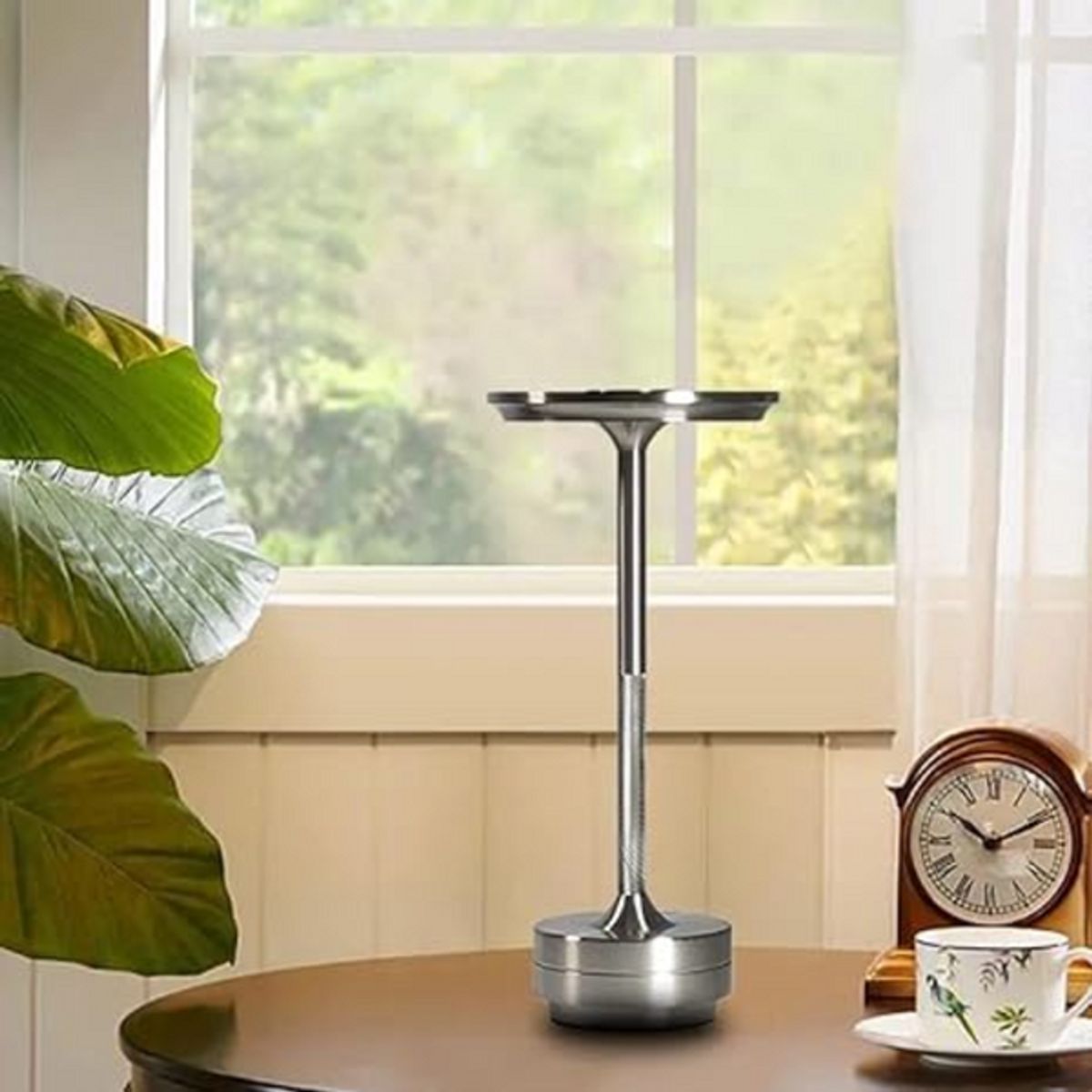 PIA COPELLO STORE - Lámpara de Mesa Inalámbrica Portátil Platillo Plano