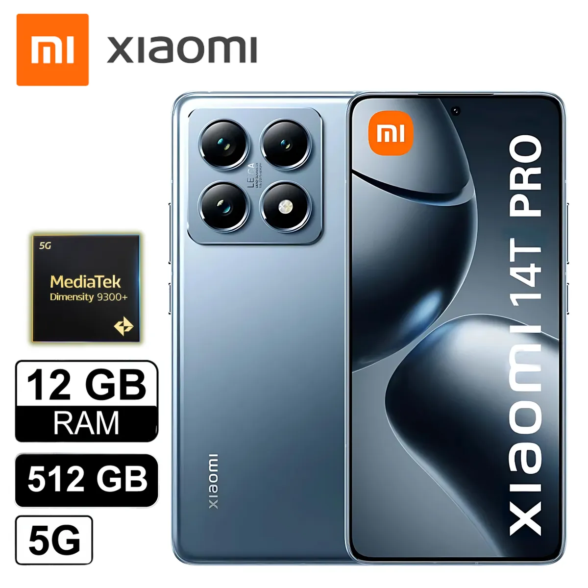 XIAOMI - Celular Xiaomi MI 14T Pro 12 GB 512 SSD 5G Azul Titan AMOLED IP68