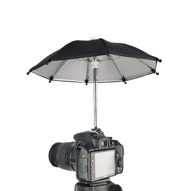 GENERICO - Mini Paraguas con zapata para Cámara- ideal para fotografías