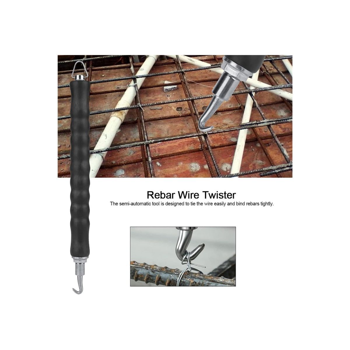 GENERICO - Gancho Para Atar Alambres y Varillas