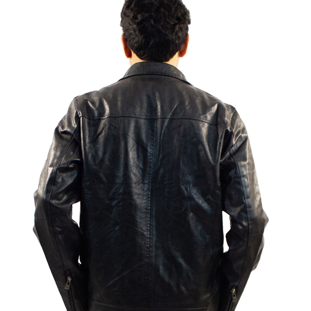 DM DEXMEN - Casaca Dexmen Cuero Wash Negro