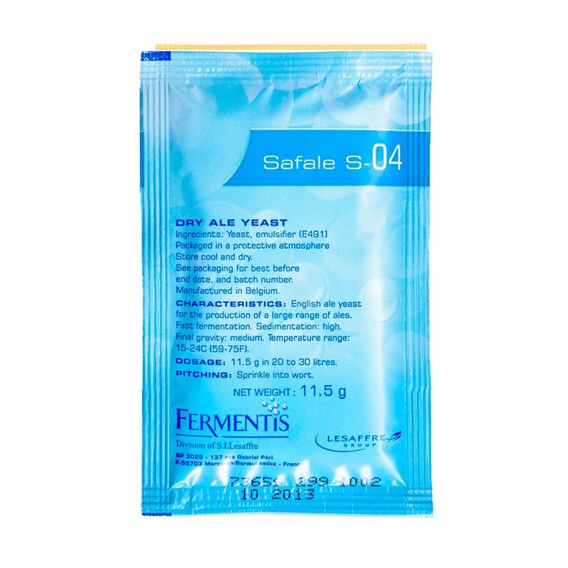 GENERICO - Levadura Fermentis Safale S04 sachet de 11.5 gr