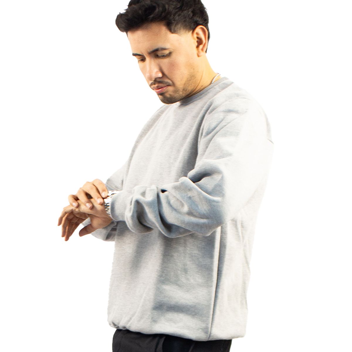 DM DEXMEN - Polera Dexmen Cuello Redondo Gris