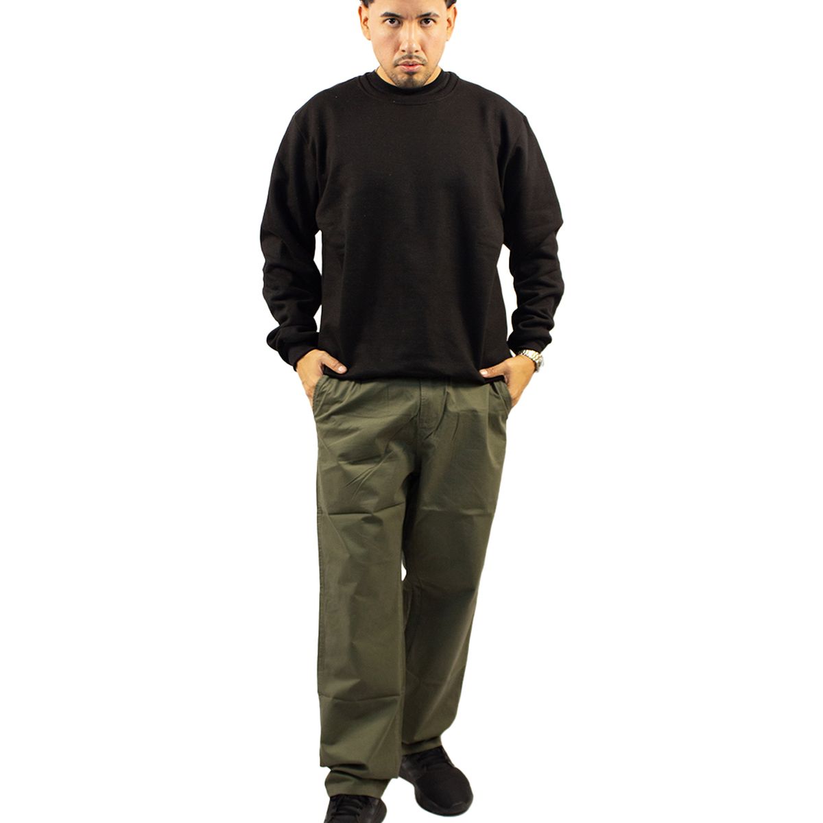 DM DEXMEN - Polera Dexmen Cuello Redondo Negro