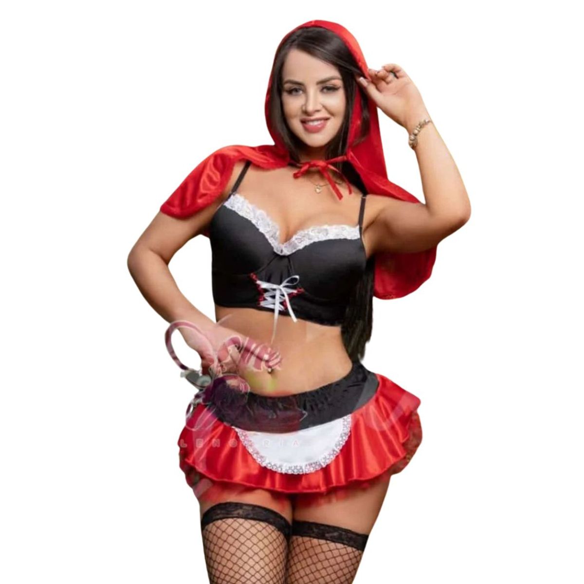 GENERICO - Disfraz Sexy Erótico Caperucita Roja