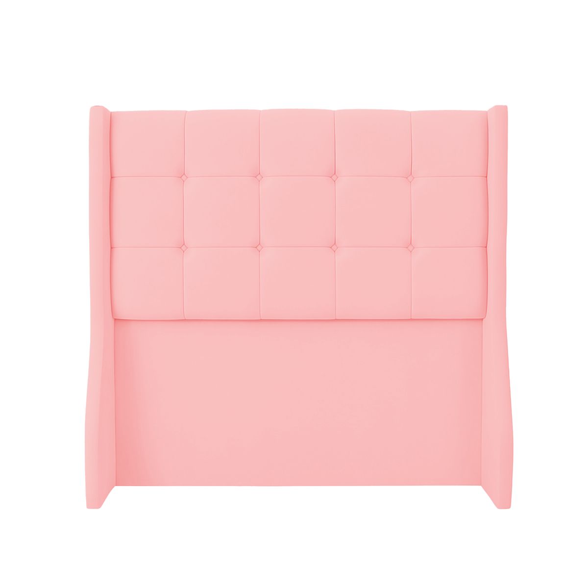 MUEBLES MACRUMO - Combo Cama tapizada Atenas - Queen Rosado + colchón semiortopédico