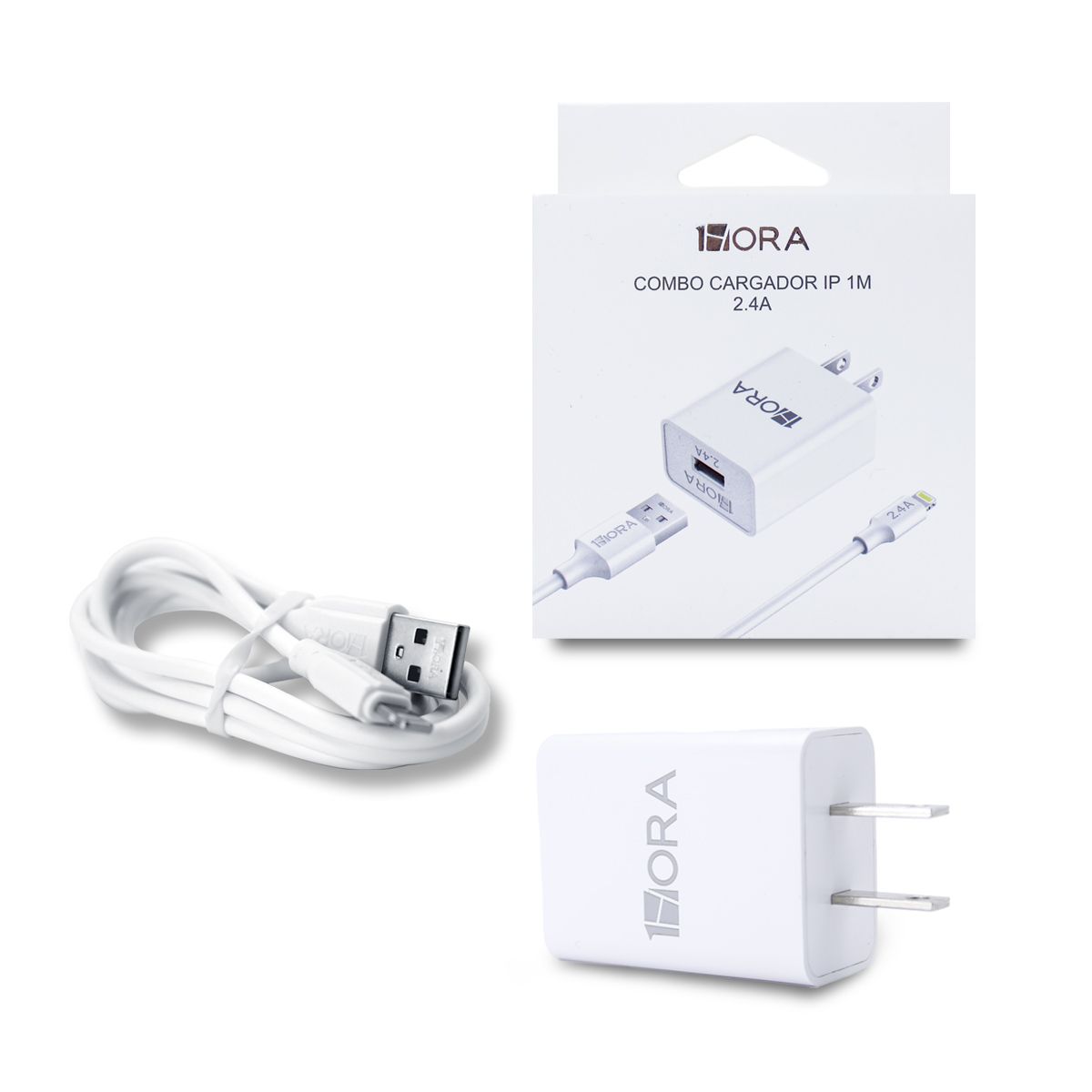 GENERICO - Cargador y Cable Lightning GAR143 - 1HORA