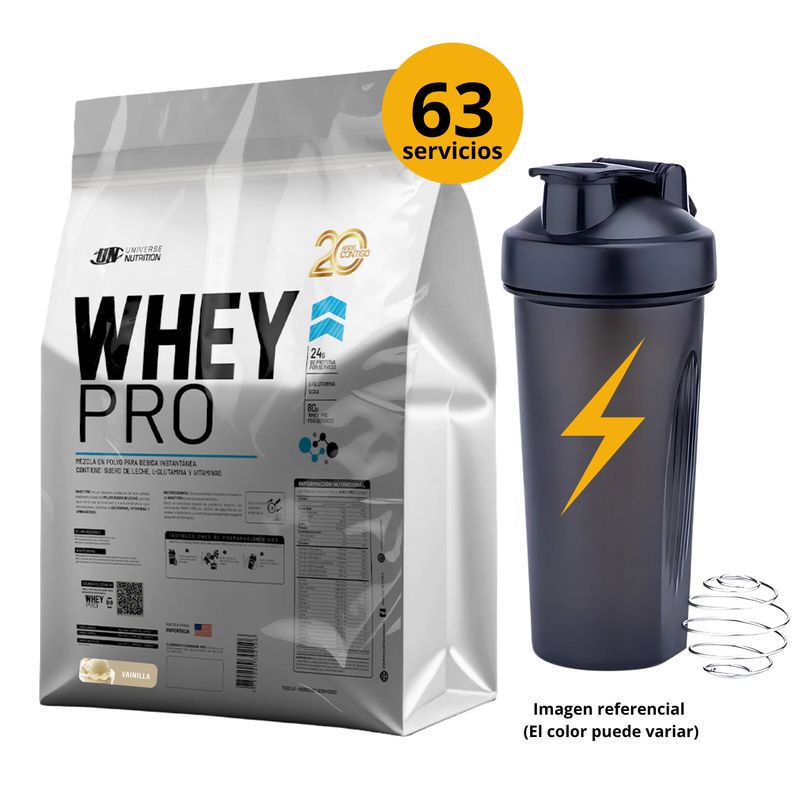 UNIVERSE NUTRITION - WHEYPRO DE 5kg VAINILLA CON SHAKER - PROTEÍNA WHEY