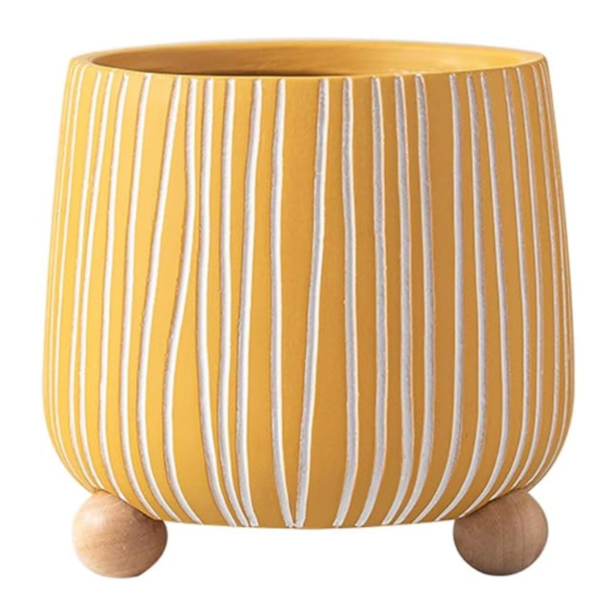 PIA COPELLO STORE - Florero de Cerámica Redondo Patitas Alto