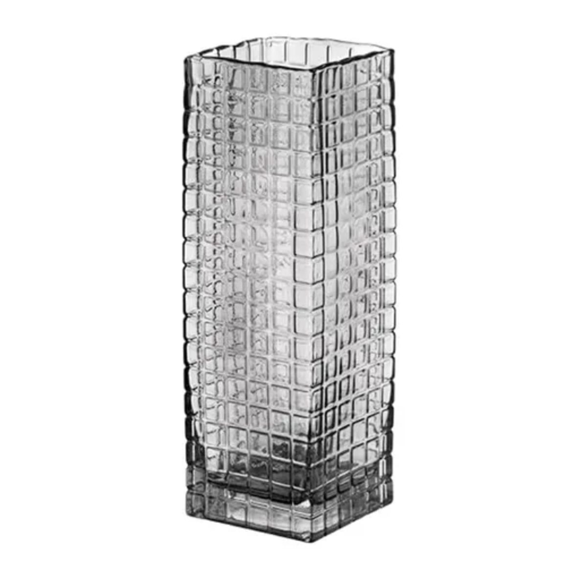 PIA COPELLO STORE - Florero de Vidrio Rectangular Gris