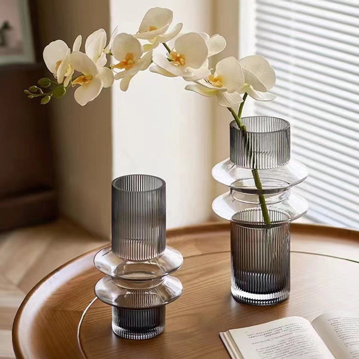 PIA COPELLO STORE - Florero gris semitransparente