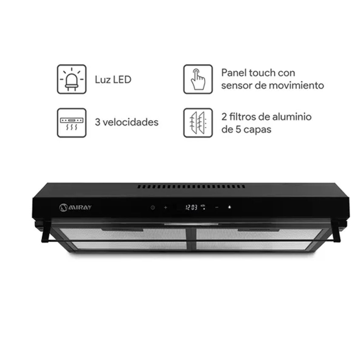 MIRAY - Campana Extractora Miray CEM-605N 60 cm