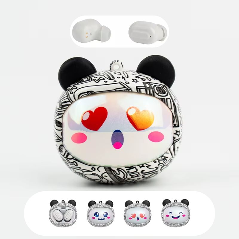 GENERICO - Audífonos Face Change Diseño Intercambiable TWS Blanco