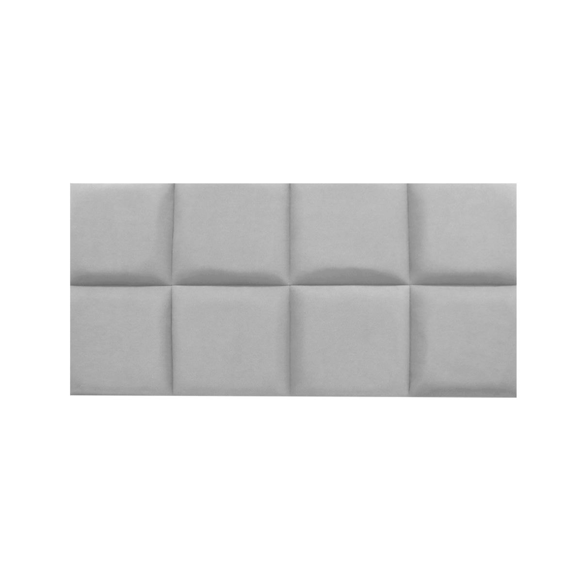 MUEBLES MACRUMO - Combo Cama tapizada Serena - 2 Plz Gris claro + Colchón Semiortopédico