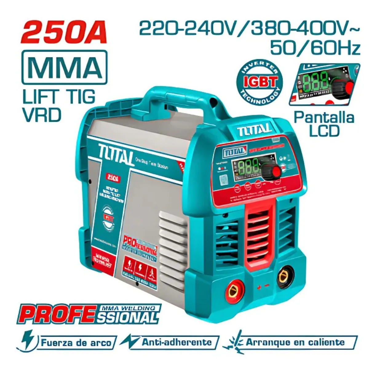 TOTAL TOOLS - Máquina de Soldar INV-MMALIFT TIG VRD 220-240V380-400V