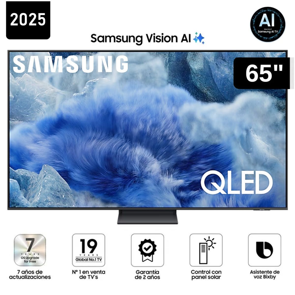SAMSUNG - Televisor Samsung 65 QLED Q8F Vision Ai Smart Tv 2025