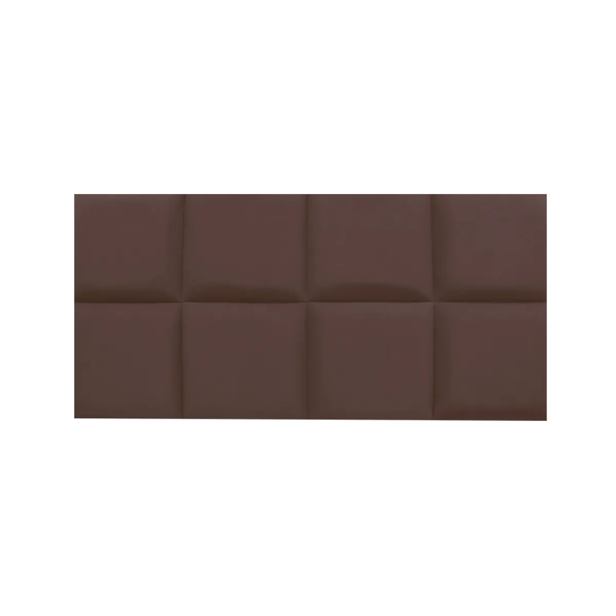 MUEBLES MACRUMO - Combo Cama tapizada Serena - Queen Marrón + Colchón semiortopédico