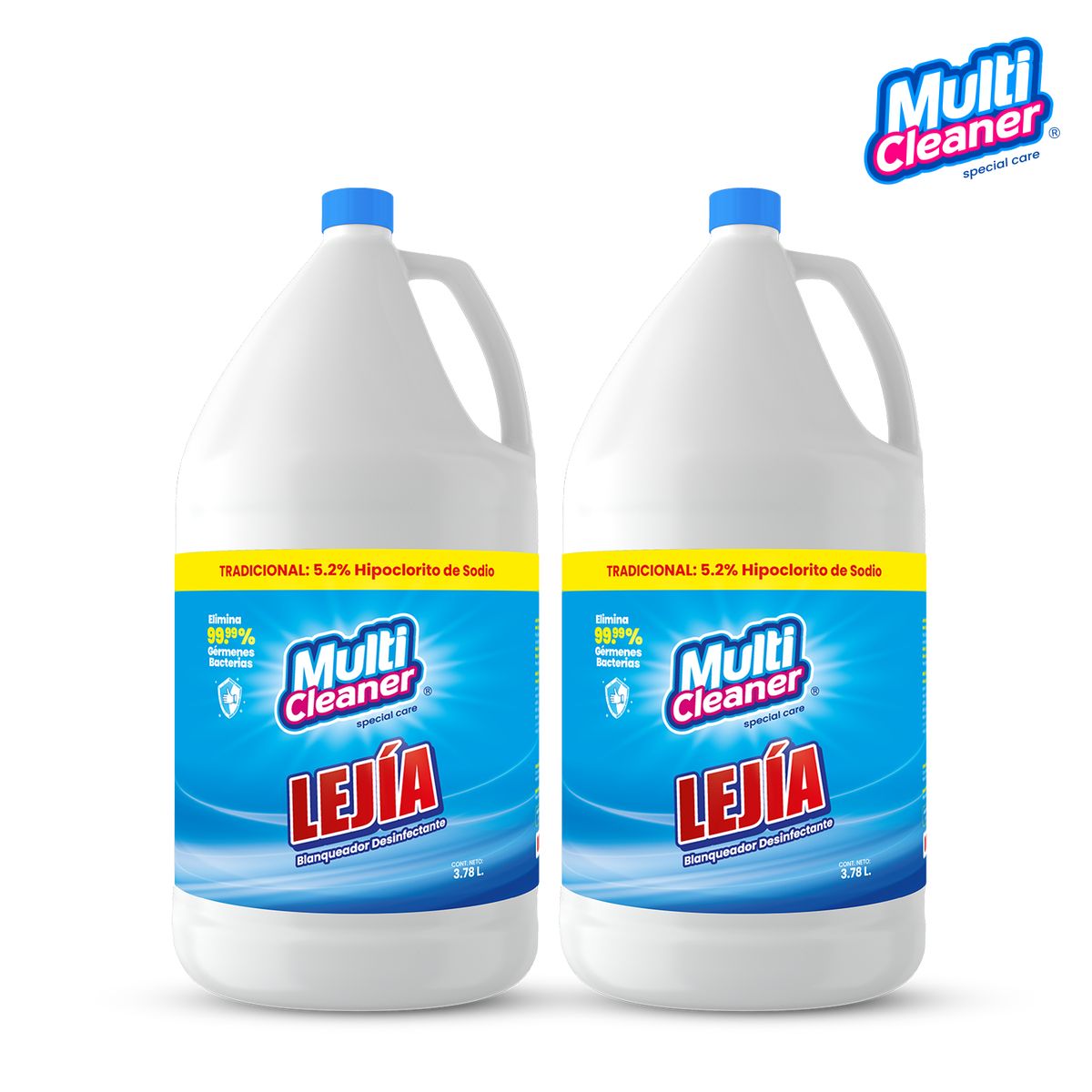 MULTICLEANER - Lejía Multicleaner Specialcare Tradicional x 2 Gl