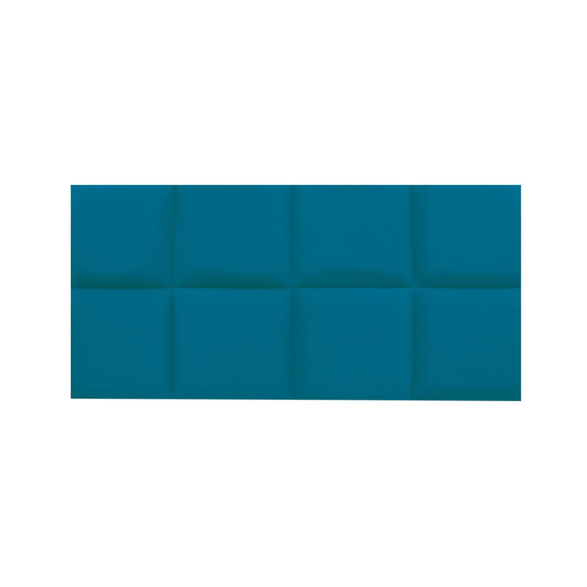 MUEBLES MACRUMO - Combo Cama tapizada Serena - Queen Turquesa + Colchón semiortopédico