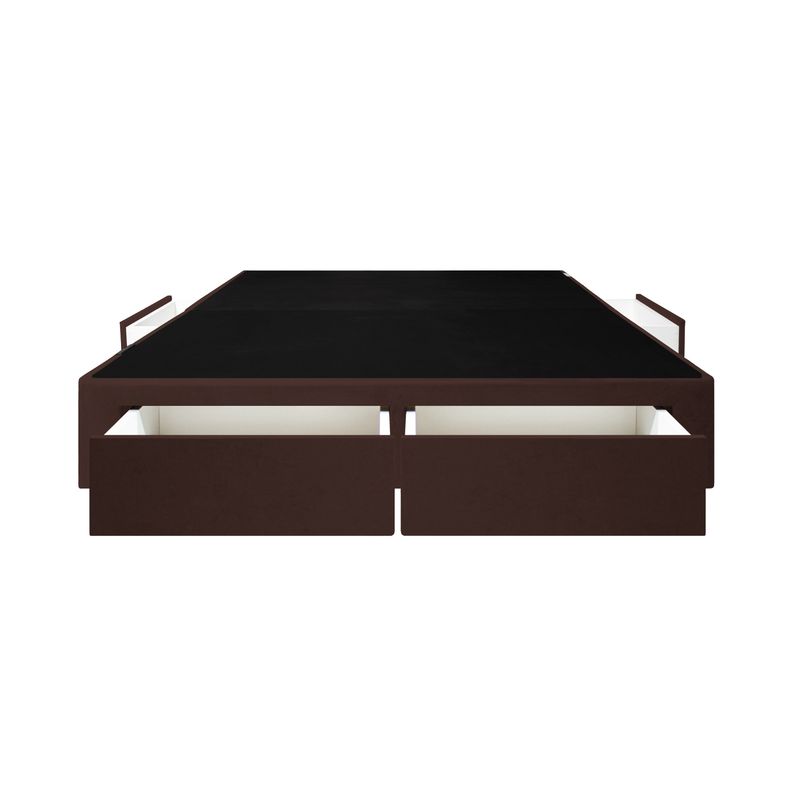 BARAKA HOME - Base de Cama Wels 4 Cajones 1.5 Plz 2P - Chocolate