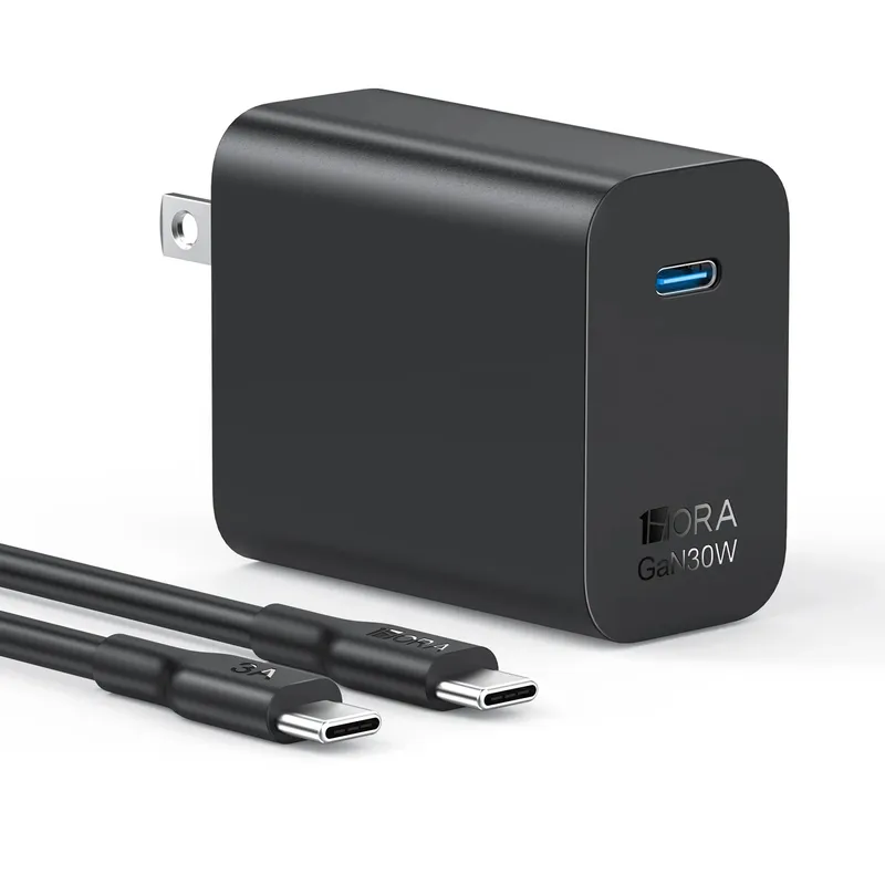 GENERICO - Cargador PD y Cable Tipo C 30W GAR165 - 1HORA