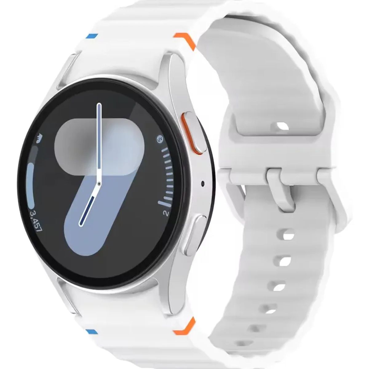 GENERICO - CORREA DE SILICONA SPORT PARA SAMSUNG  GALAXY WATCH 4-5-6-7 BLANCO