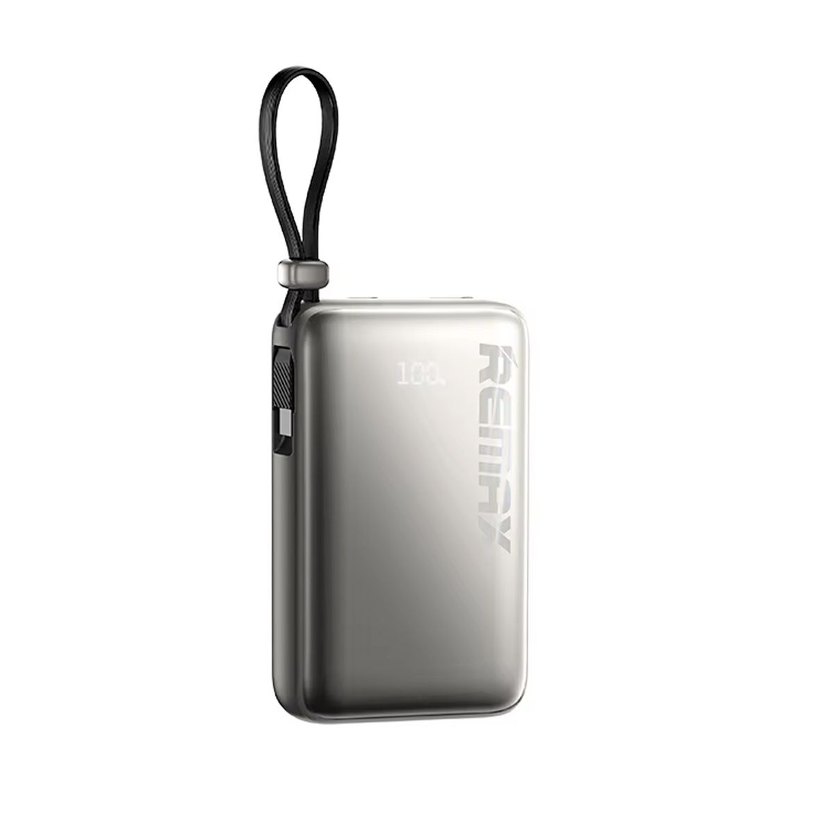 REMAX - Power Bank Remax RPP-19 Amber Silver 10000mAh cable integrado