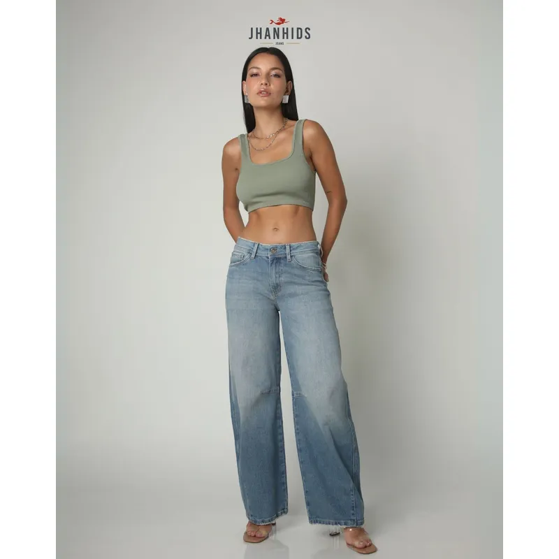 JHAN HIDS - Pantalon Balloon Denim Elide