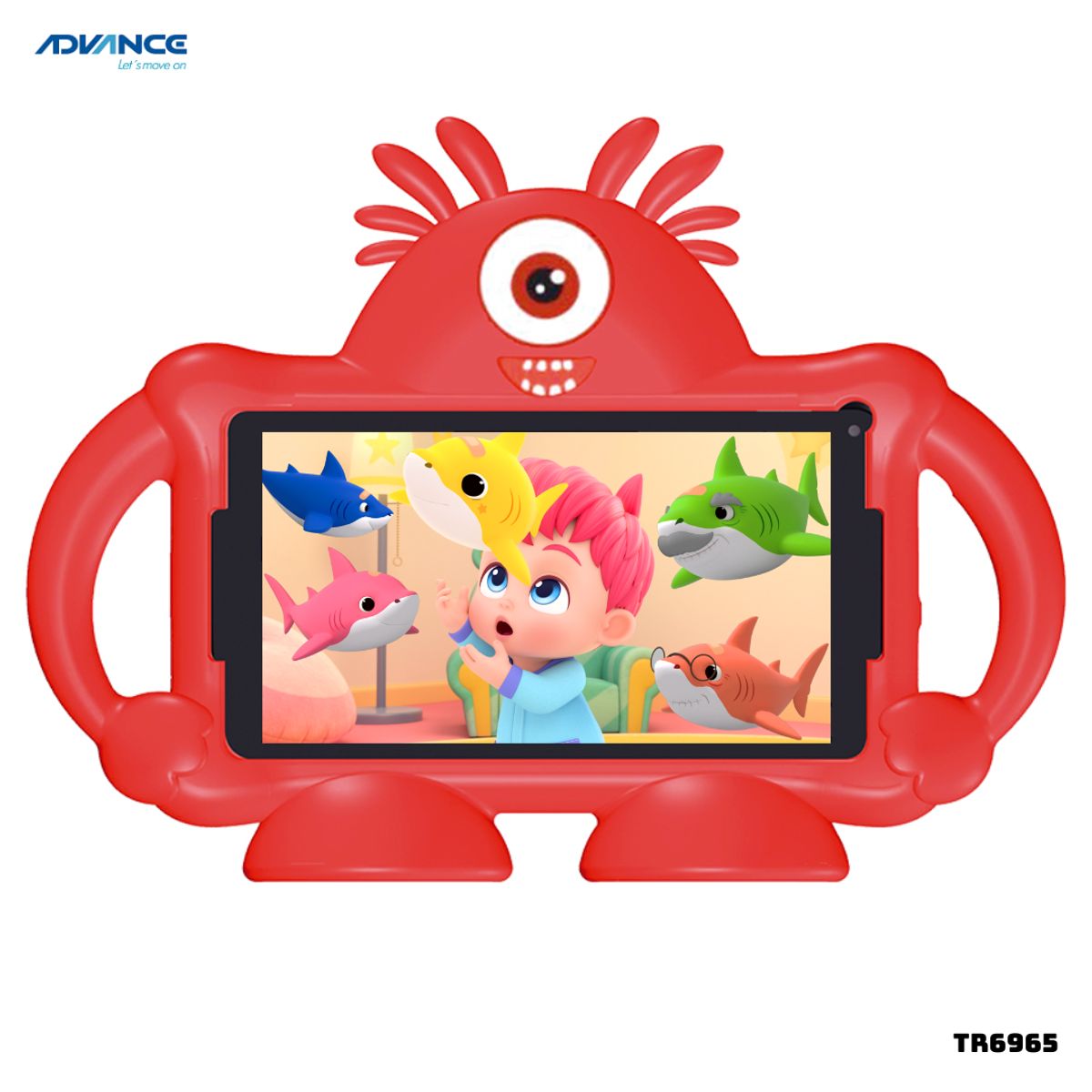 ADVANCE - TABLET PARA NIÑOS ADVANCE PRIME WIFI 7 PULGADAS 2GB RAM 32GB ROM - TR6965 + CASE ALIEN ROJO