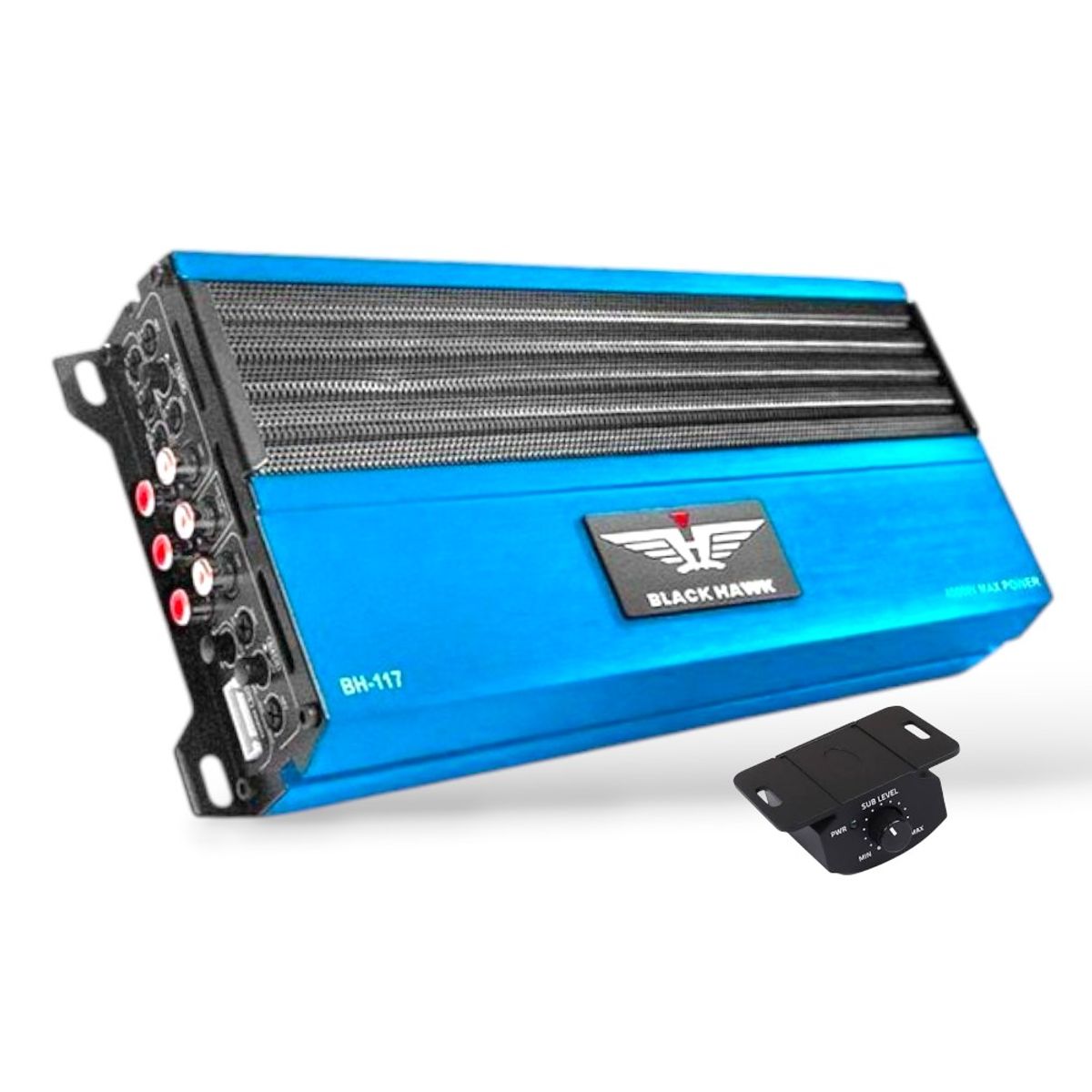BLACK HAWK - Nuevo Amplificador Digital 5 Canales Black Hawk 4000W Azul
