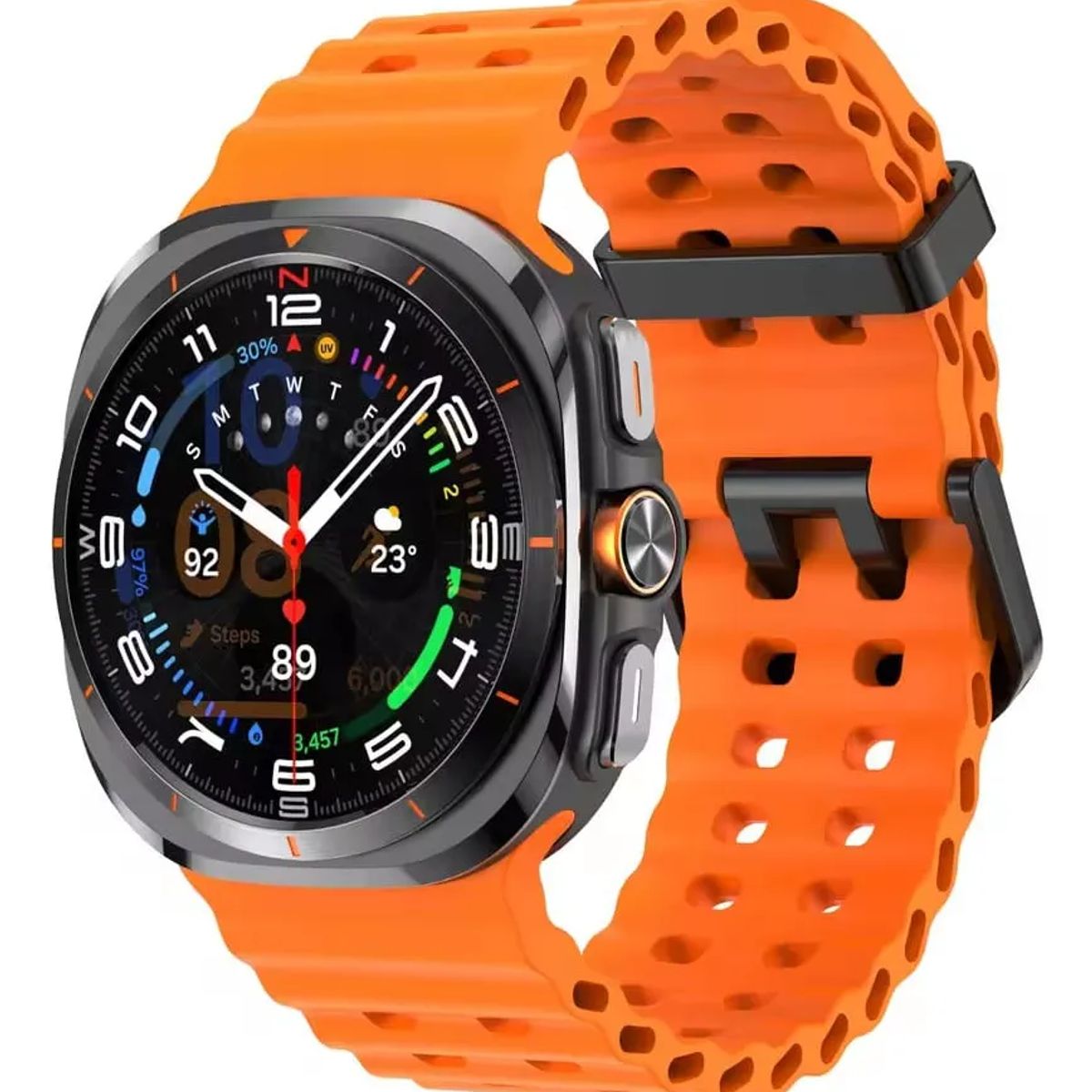 GENERICO - CORREA DE SILICONA PARA SAMSUNG GALAXY WATCH ULTRA 47MM NARANJA