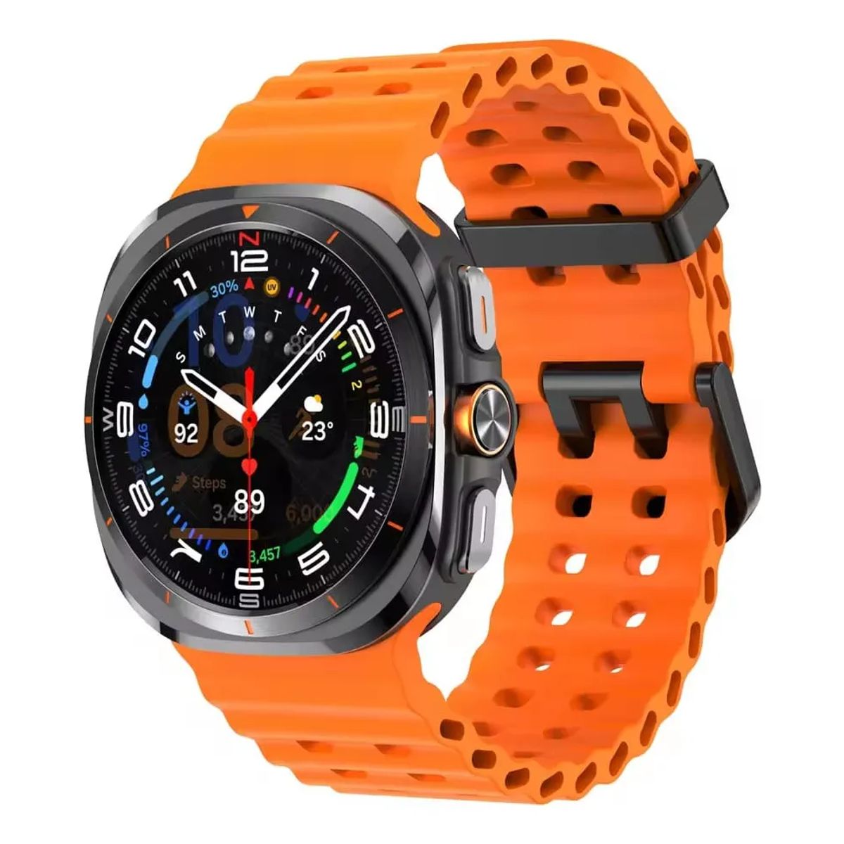 GENERICO - CORREA DE SILICONA PARA SAMSUNG GALAXY WATCH ULTRA 47MM NARANJA