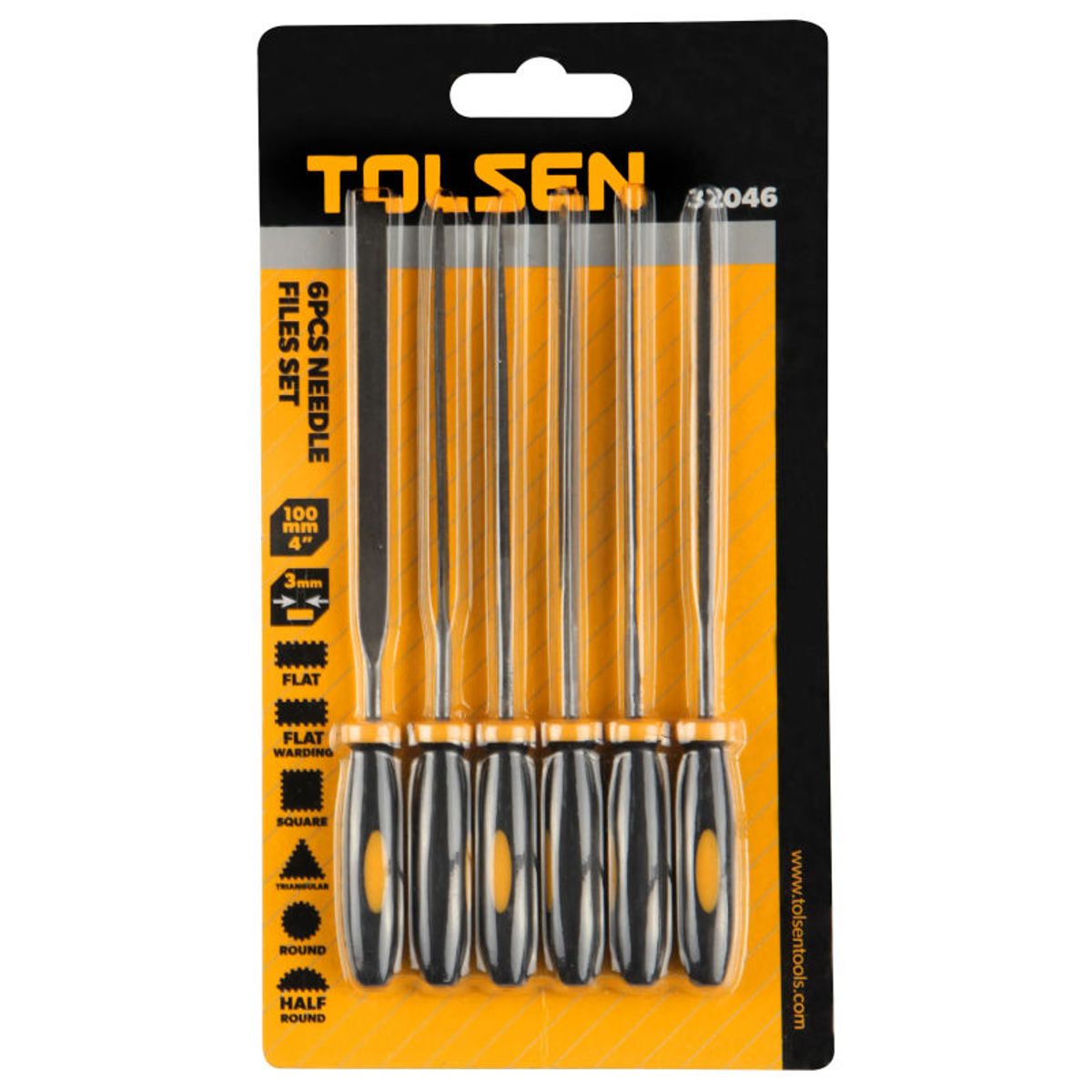 TOLSEN - Juego de Limas de Precisión 6 pcs TOLSEN - 32046