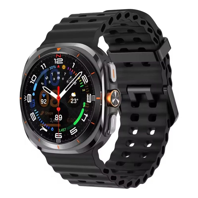 GENERICO - CORREA DE SILICONA PARA SAMSUNG GALAXY WATCH ULTRA 47MM NEGRHO
