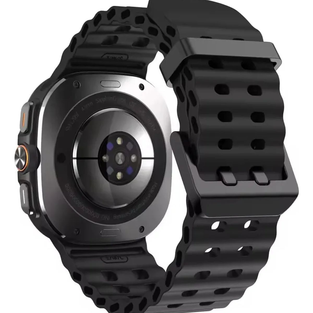 GENERICO - CORREA DE SILICONA PARA SAMSUNG GALAXY WATCH ULTRA 47MM NEGRHO