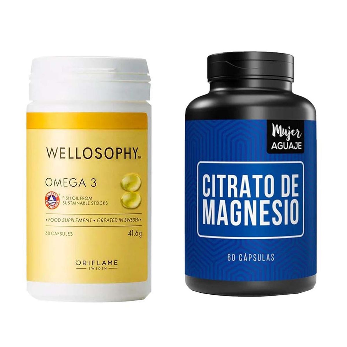 MUJER AGUAJE - Omega 3 + Citrato de Magnesio Cápsulas Mujer Aguaje