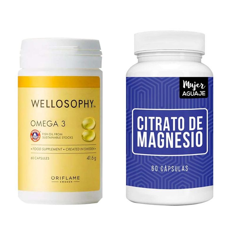 MUJER AGUAJE - Omega 3 + Citrato de Magnesio Cápsulas Mujer Aguaje