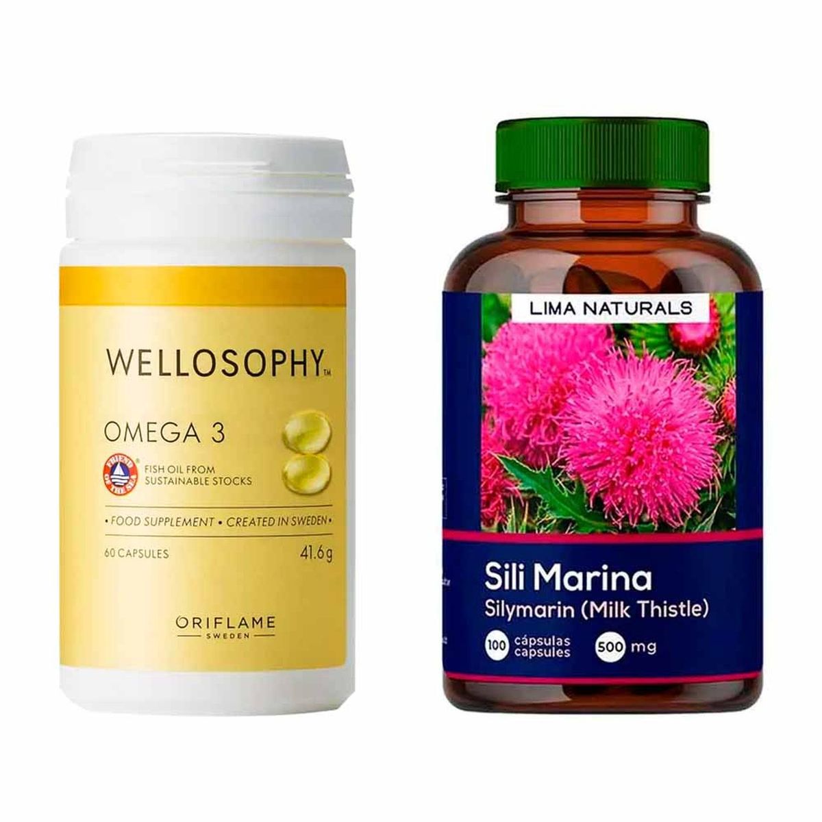 LIMA NATURALS - Omega 3 + Silimarina Cápsulas Lima Naturals