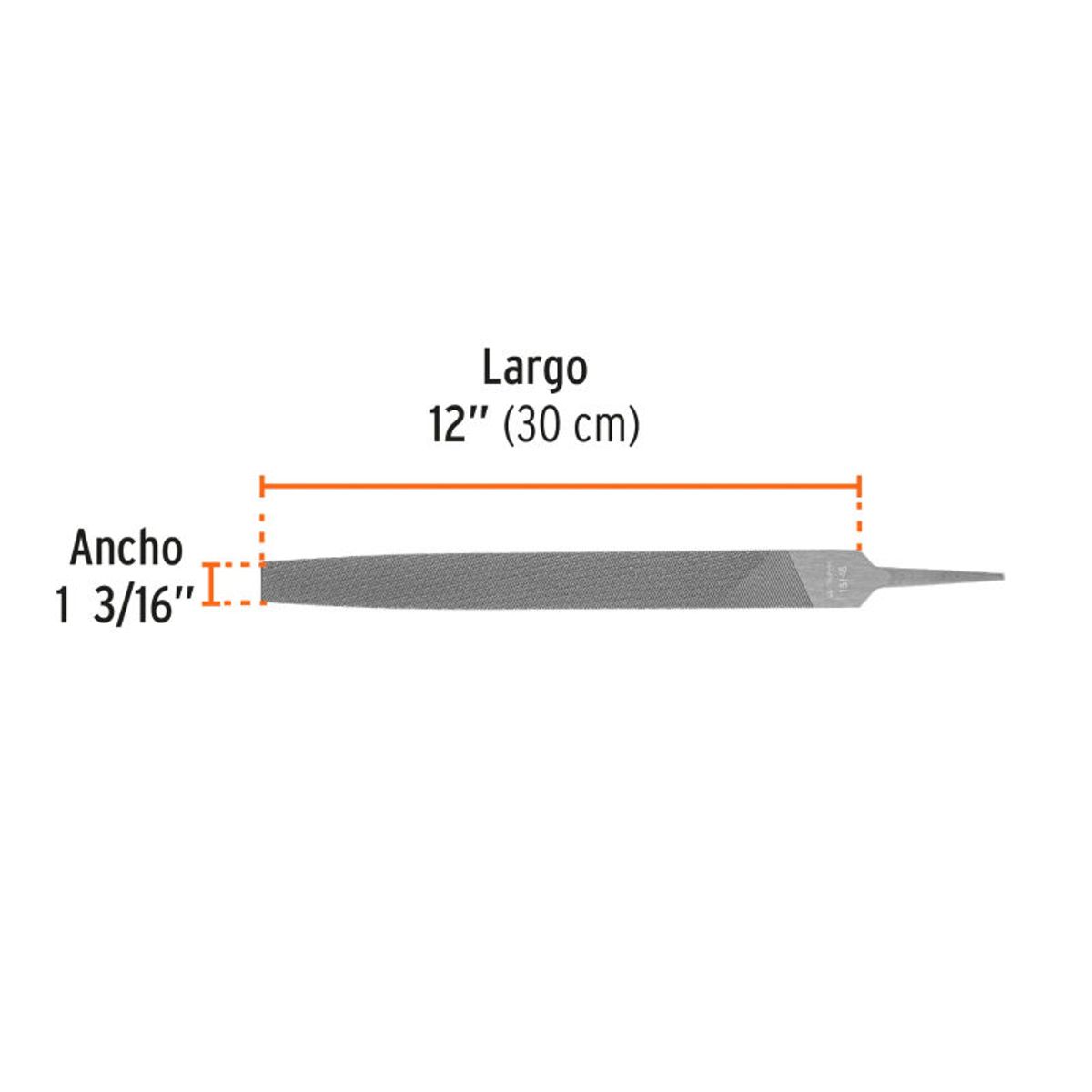 Truper - Lima plana bastarda 12 Truper - 15146