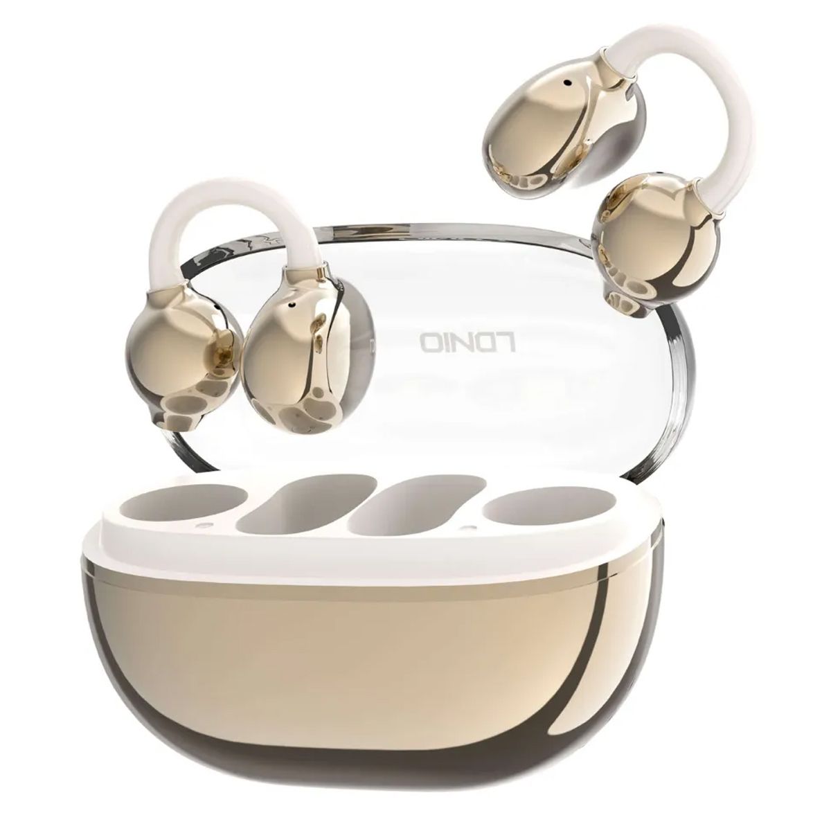 LDNIO - Audifonos Bluetooth Con Clip Hi-fi Ldnio T08 - Dorado