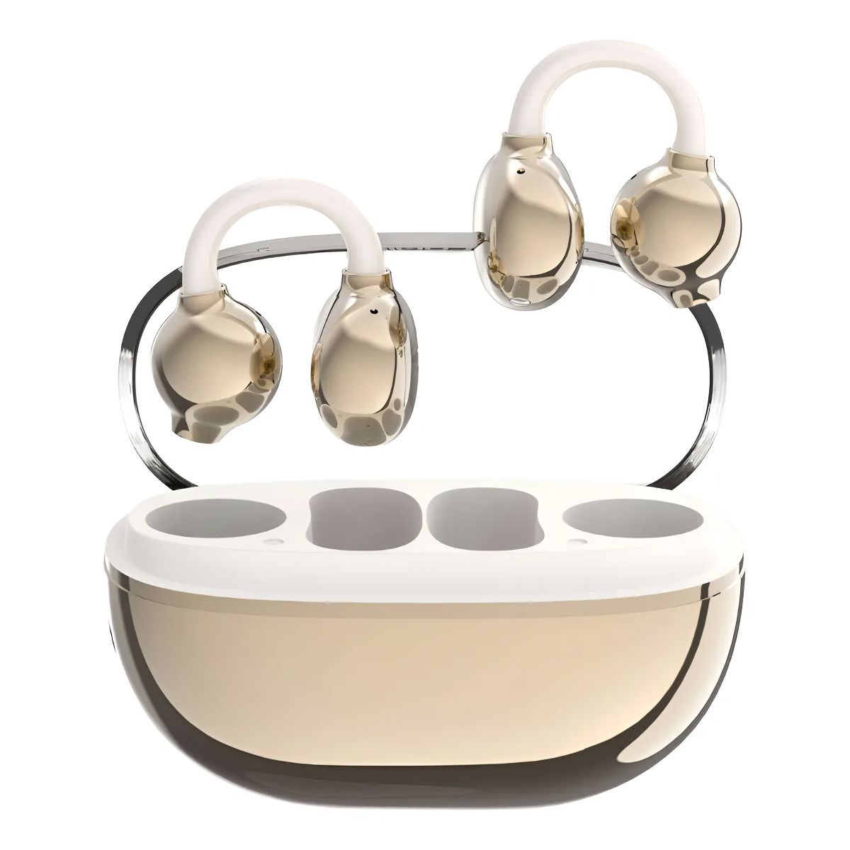 LDNIO - Audifonos Bluetooth Con Clip Hi-fi Ldnio T08 - Dorado