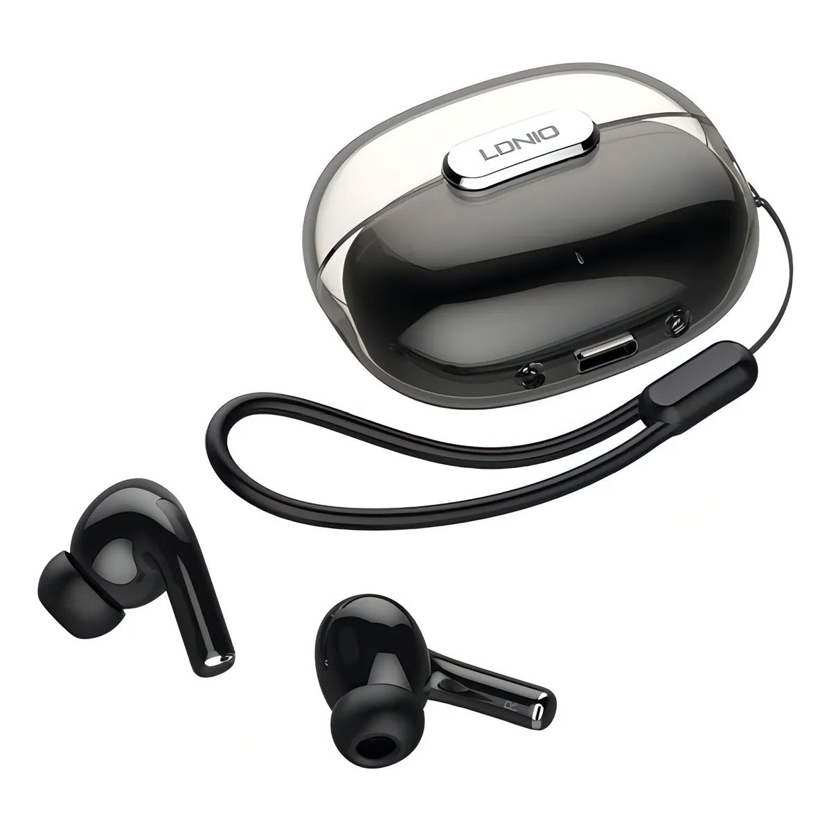 LDNIO - Audifonos Inalámbricos Con Microfono Bluetooth Ldnio T02 Negro