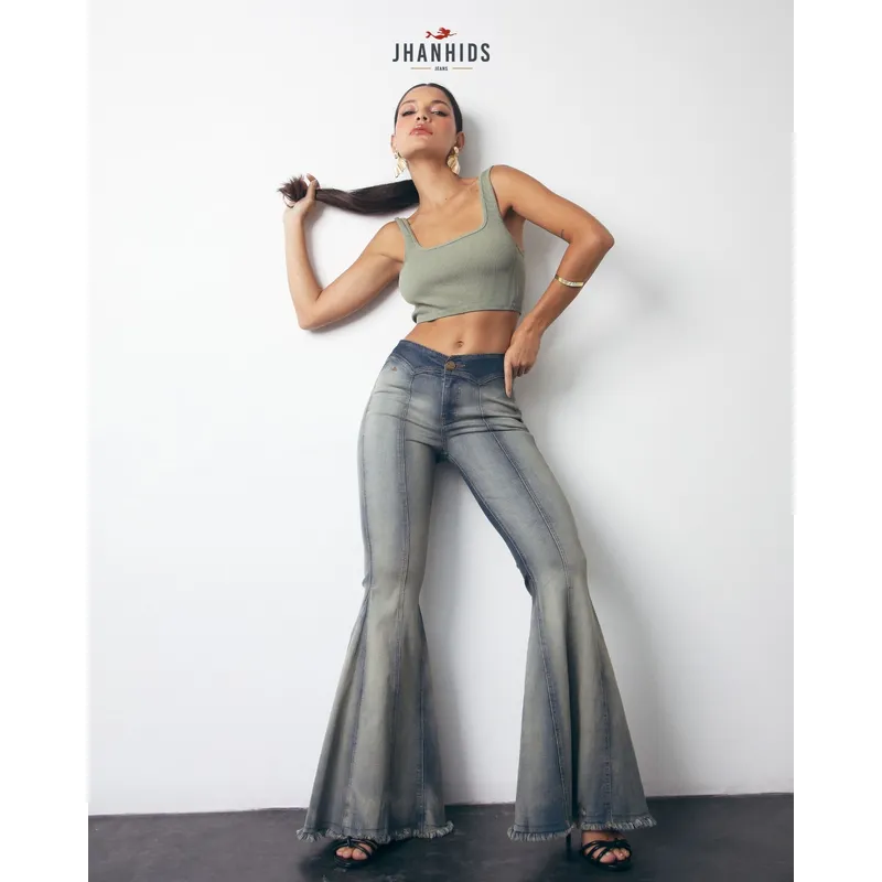 JHAN HIDS - Pantalon Flare Denim Yanis